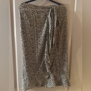 Leopard wrap skirt